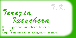 terezia kutschera business card